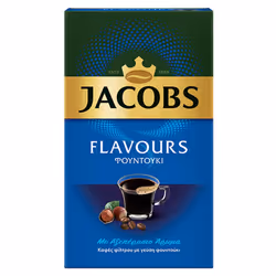 Jacobs Ground Filter Coffee Hazelnut Flavour Hot/Cold - 1 Pack of 250g