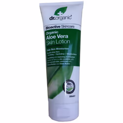 Dr. Organic. Organic Aloe Vera Skin Lotion for Burns, Vitamins Treatment. 200ml. WE SHIP WORLDWIDE