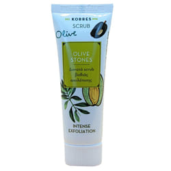 Korres Face Scrub Intense Exfoliation 18ml made with Olive Stones