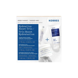 KORRES | Greek Yoghurt Hydration Boost Trio set | Foaming Cream Cleanser  Eye Gel & Gel-cream