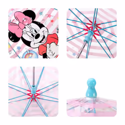 Minnie Mouse 'Love' Umbrella Childrens Character Folding Kids Girls POE Dome