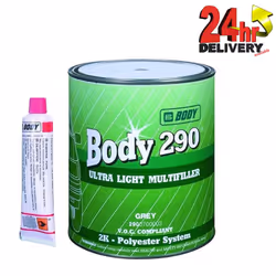 HB BODY 290 Ultra Light Multi Filler Body Filler 3L Easy Sand With BPO Hardener