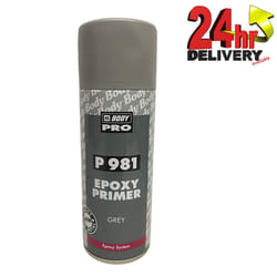 HB Body Pro HB981 Fast Drying 1K Epoxy Automotive Primer Aerosol 400 ml Grey