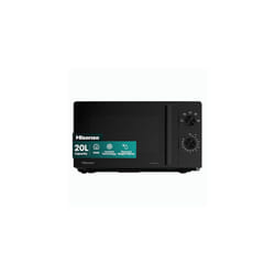 Hisense 700 Watts 20 Litre Inverter Microwave Oven H20MOBP1HIUK Black, Automatic Defrost, 5 power levels, Easy Clean, H24.1 x W43.4 x D32.9 cm Freesta