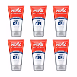 6 x 150ml Brylcreem Styling Gel Wet Look Original Brylcream