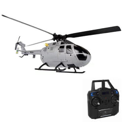 RC Helicopter RC Drone Single Propeller Without Ailerons 6-axis Gyro Stabilization RC Airplane - dark gray, 1 battery