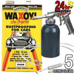 Hammerite 5litre Clear WaxOyl + Sealey Wax Injection Gun Rust Prrof Prevention