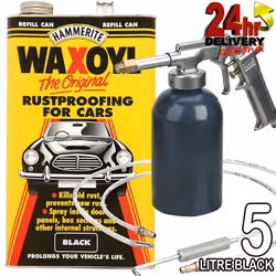 Hammerite 5litre Clear WaxOyl + Sealey Wax Injection Gun Rust Prrof Prevention