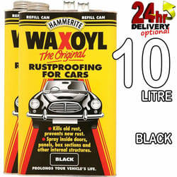 Hammerite 10litre Black Refill WaxOyl Rust Eliminator Proof Prevention Covering
