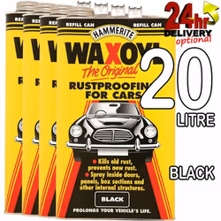 Hammerite 20litre Black Refill WaxOyl Rust Eliminator Proof Prevention Covering