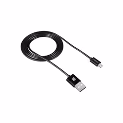 Canyon CNE-CFI1B, 1 m, Lightning, USB A, Male, Male, Black