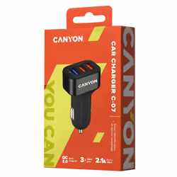 Canyon CNE-CCA07B mobile device charger Universal Black Cigar lighter Auto - Additional view 4