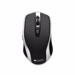 Canyon MW-19, Ambidextrous, Optical, RF Wireless + USB Type-A, 1600 DPI, Black