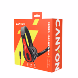 Canyon HSC-1 Headset Wired Head-band Calls/Music Black, Red - Additional view 6