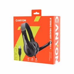 Canyon CNS-CHSU1B headphones/headset Wired Head-band Calls/Music USB Type-A Black - Additional view 5