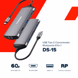 Canyon DS-15 USB 3.2 Gen 1 (3.1 Gen 1) Type-C Grey - Additional view 8