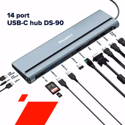 Canyon DS-90 USB 3.2 Gen 1 (3.1 Gen 1) Type-C Grey - Additional view 7