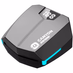Canyon GTWS-2 Headset Wireless Ear-hook Gaming USB Type-C Bluetooth Charging stand Black