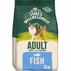James Wellbeloved Adult Fish 10 kg Bags, Hypoallergenic Dry Cat Food