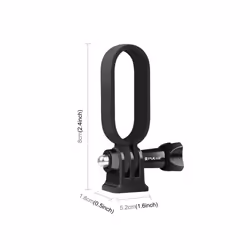 PULUZ Plastic Protective Frame Mount Cage with Tripod Base Adapter for Insta360 GO 2(Black)