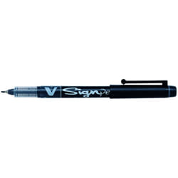 Pilot V Sign Pen Liquid Ink 2.0 mm Tip - Black, Single Pen