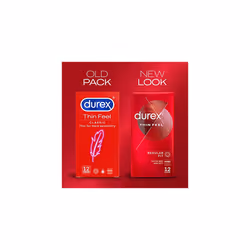 Durex Thin Feel Condoms - Pack of 12 & Extended Pleasure Condoms - Pack of 12