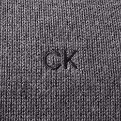 Calvin Klein Mens 2021 Knit Cotton 1/2 Zip Golf CK Top Sweater - 2XL, Grey Marl