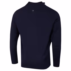 Calvin Klein Mens 2021 Knit Cotton 1/2 Zip Golf CK Top Sweater - 2XL, Navy
