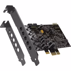 Creative 70SB1870A0000, 5.1 channels, Internal, 24 bit, 120 dB, PCI-E