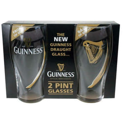 Guinness Logo Unisex Pint Glass Transparent, Glass,