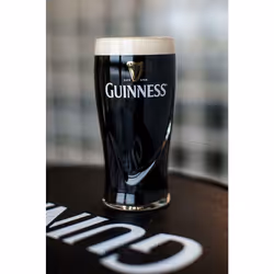 Guinness Logo Unisex Pint Glass Transparent, Glass,