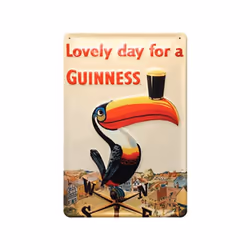 Guinness Metal Wall Sign (Toucan)
