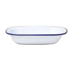 FALCON ENAMEL PIE DISH OBLONG BAKE STEAK PUDDING - 32cm