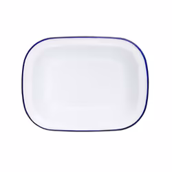 FALCON ENAMEL PIE DISH OBLONG BAKE STEAK PUDDING - 32cm