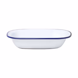 FALCON ENAMEL PIE DISH OBLONG BAKE STEAK PUDDING - 26cm