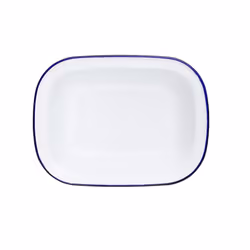 FALCON ENAMEL PIE DISH OBLONG BAKE STEAK PUDDING - 28cm
