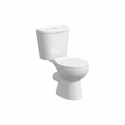 Wrap Around Toilet Seat and Cover ONLY Soft Close Top Fix White Oval