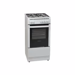 The CSG52LPGWH LPG cooker is a single cavity. four gas burner hob cooker with a built in storage drawer underneath powered by ...