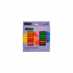 Oil Pastels - Pack of 24 - Large Size Oil Pastel Colour Set Drawing Painting Portrait Sketching Pastels for Artists Beginners ...