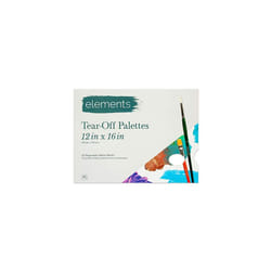 Tear Off Palette - 40 Disposable Painting Palette Sheets, Artist Pad Mixing Surface for Oil or Acrylic Paint Pigment Colours - 12"x16"