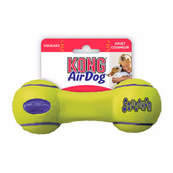 KONG Air Dog Squeaker Dumbbell Dog Toy - Medium