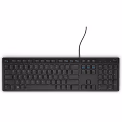 DELL KB216, Full-size (100%), Wired, USB, QWERTY, Black