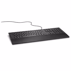 DELL KB216, Full-size (100%), Wired, QWERTY, Black