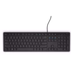 DELL KB216 keyboard Universal QWERTY Danish Black