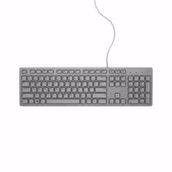 DELL KB216, Full-size (100%), Wired, USB, AZERTY, Grey