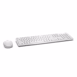 DELL KM636, Full-size (100%), Wireless, RF Wireless, QWERTY, White, Mouse included