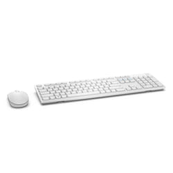 DELL KM636 keyboard Mouse included Universal RF Wireless QWERTY UK International White