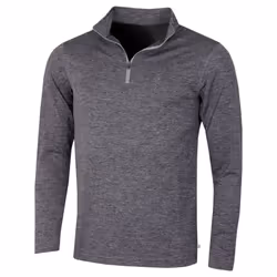 Calvin Klein Golf Mens 2021 CK Harlem 1/4 Zip Sweater - L, Grey Marl