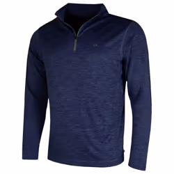 Calvin Klein Golf Mens 2021 CK Harlem 1/4 Zip Sweater - M, Navy Marl