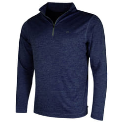 Calvin Klein Golf Mens 2021 CK Harlem 1/4 Zip Sweater - M, Navy Marl